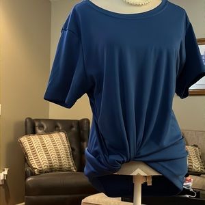 Blue active wear shirt